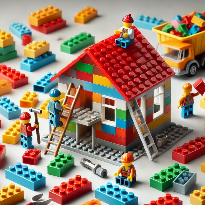 Building Brick Set 500 Pieces