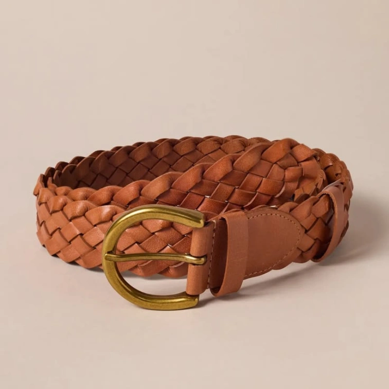 Woven Leather Belt
